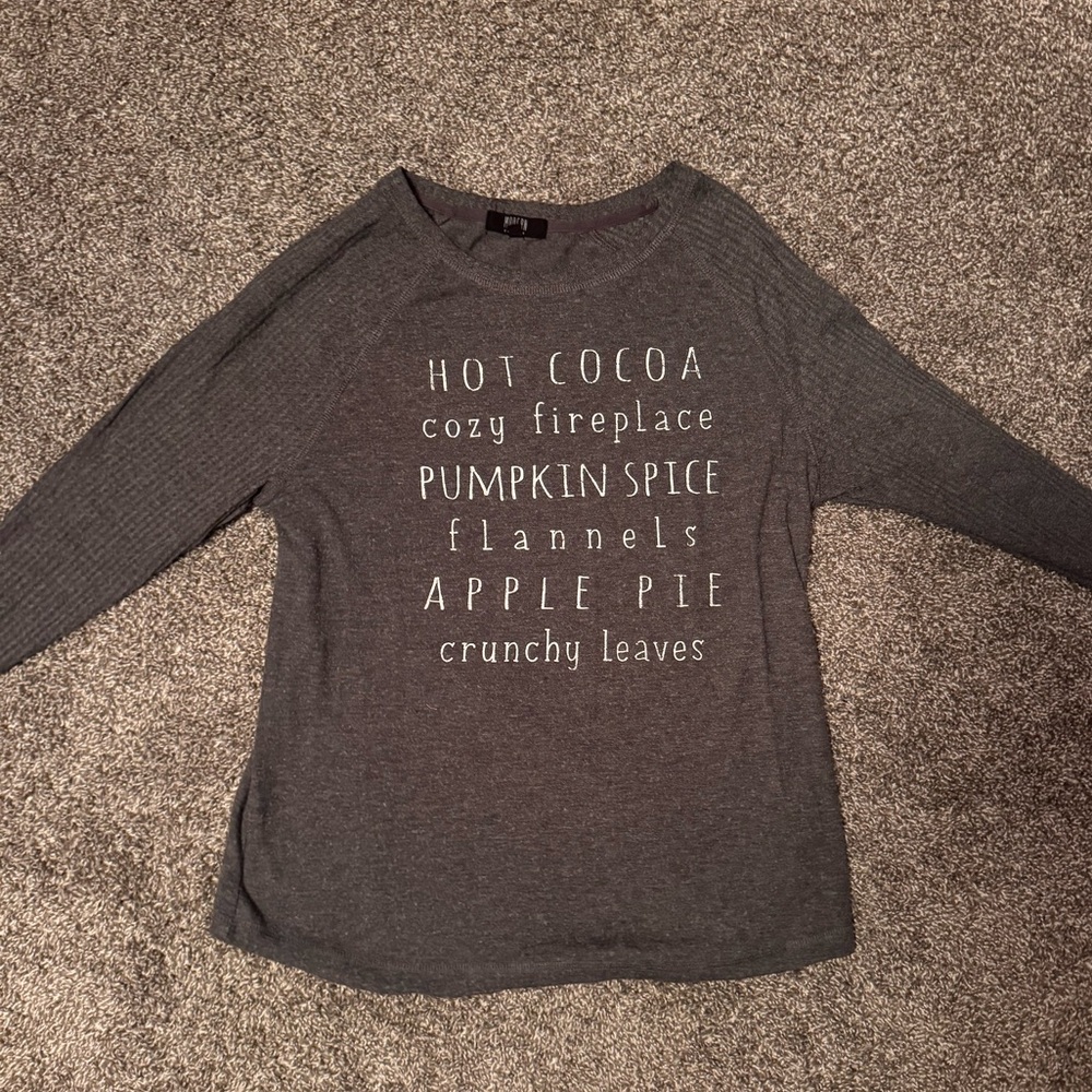 Gray Long Sleeve Tee